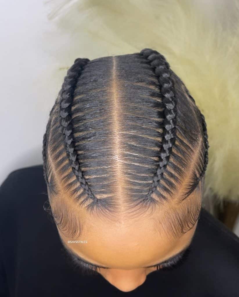 Four Feed In Braids