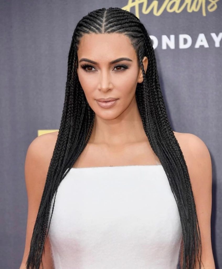 Kim Kardashian Tribal Braids
