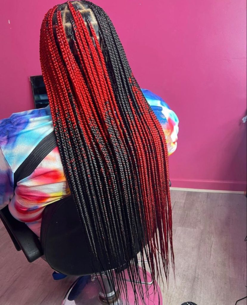 Knotless Braids With Color