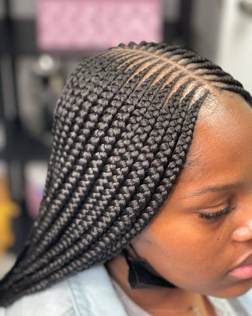 Layered Feed In Braids
