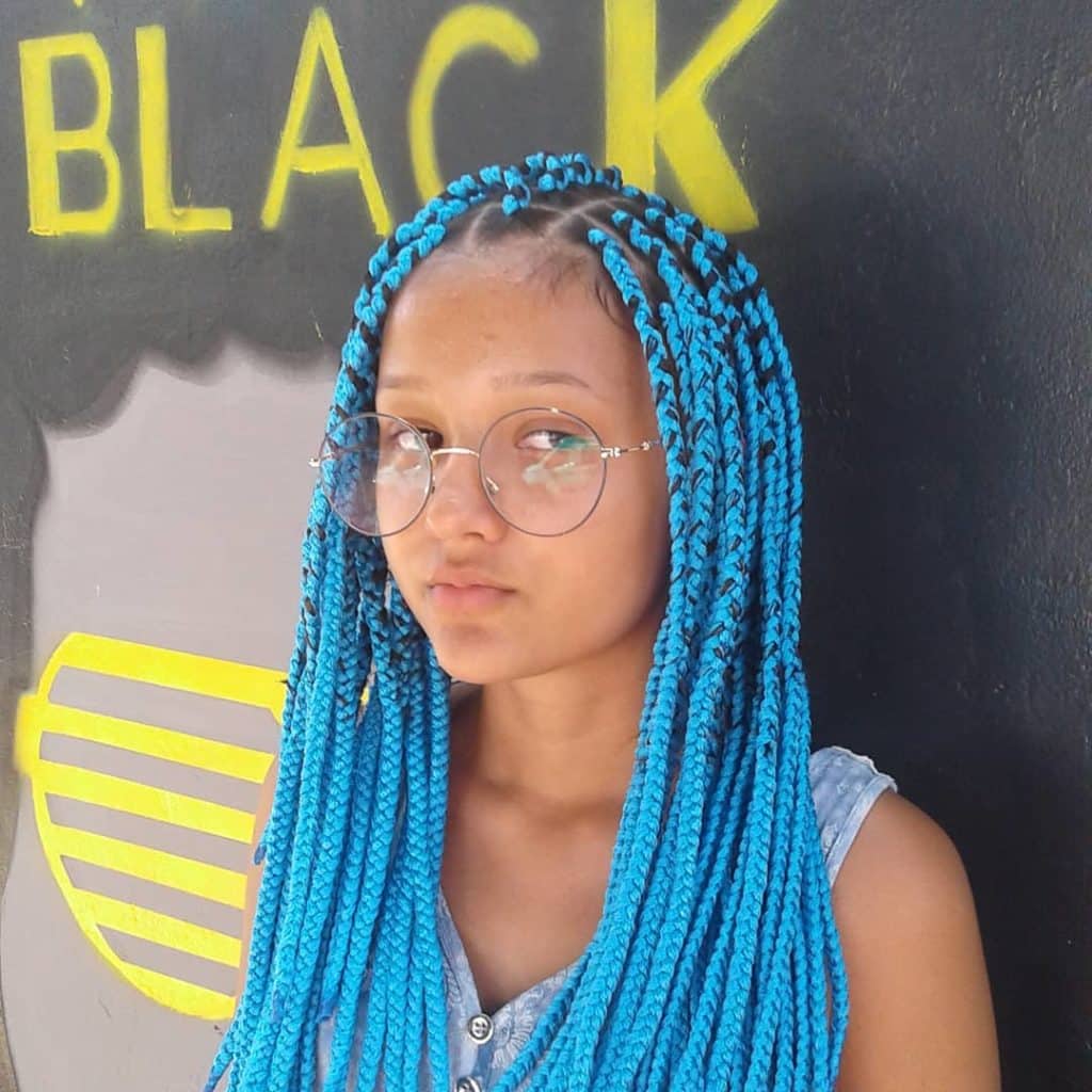 19 BLUE BRAIDS HAIRSTYLES - Braid Hairstyles