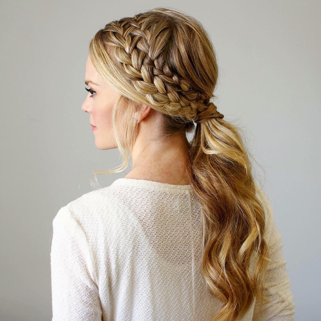 Ponytail With Plaits