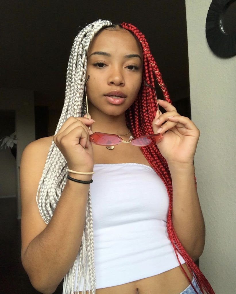 Red and White Braids