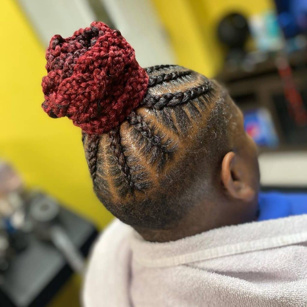 Scalp Braids With Shaved Sides