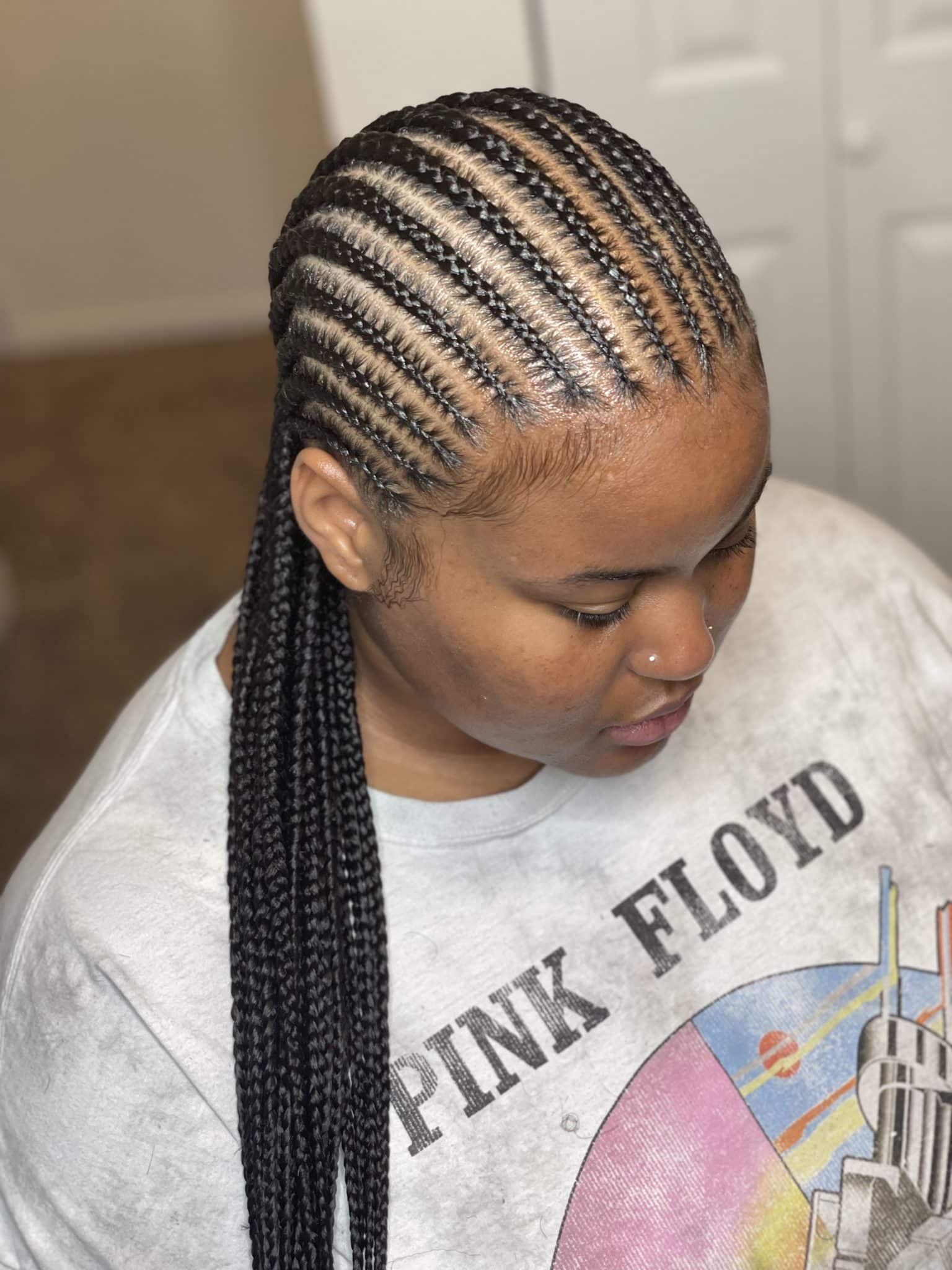 25 Trending Straight Back Braids for 2024: Simple Styles with Pictures ...