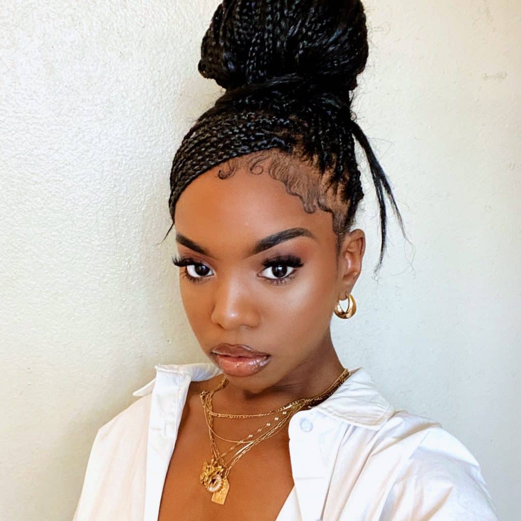 Styled Knotless Braids