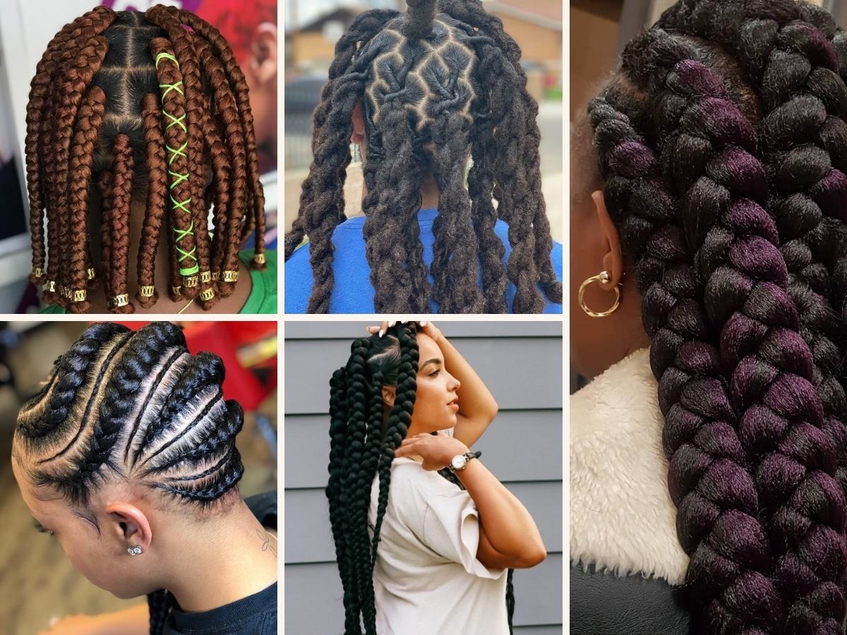 Thick Braids Hairstyles