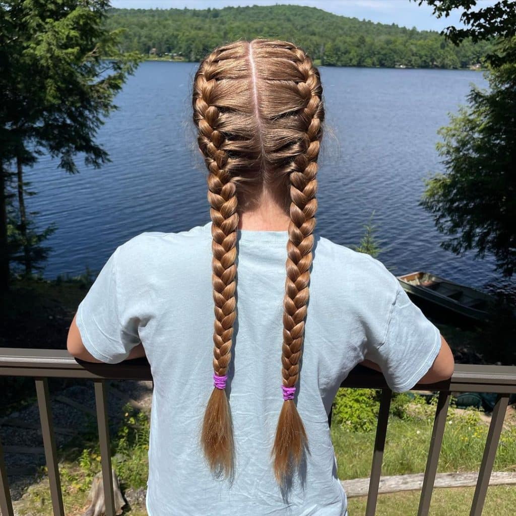 Tight French Braid Pigtails