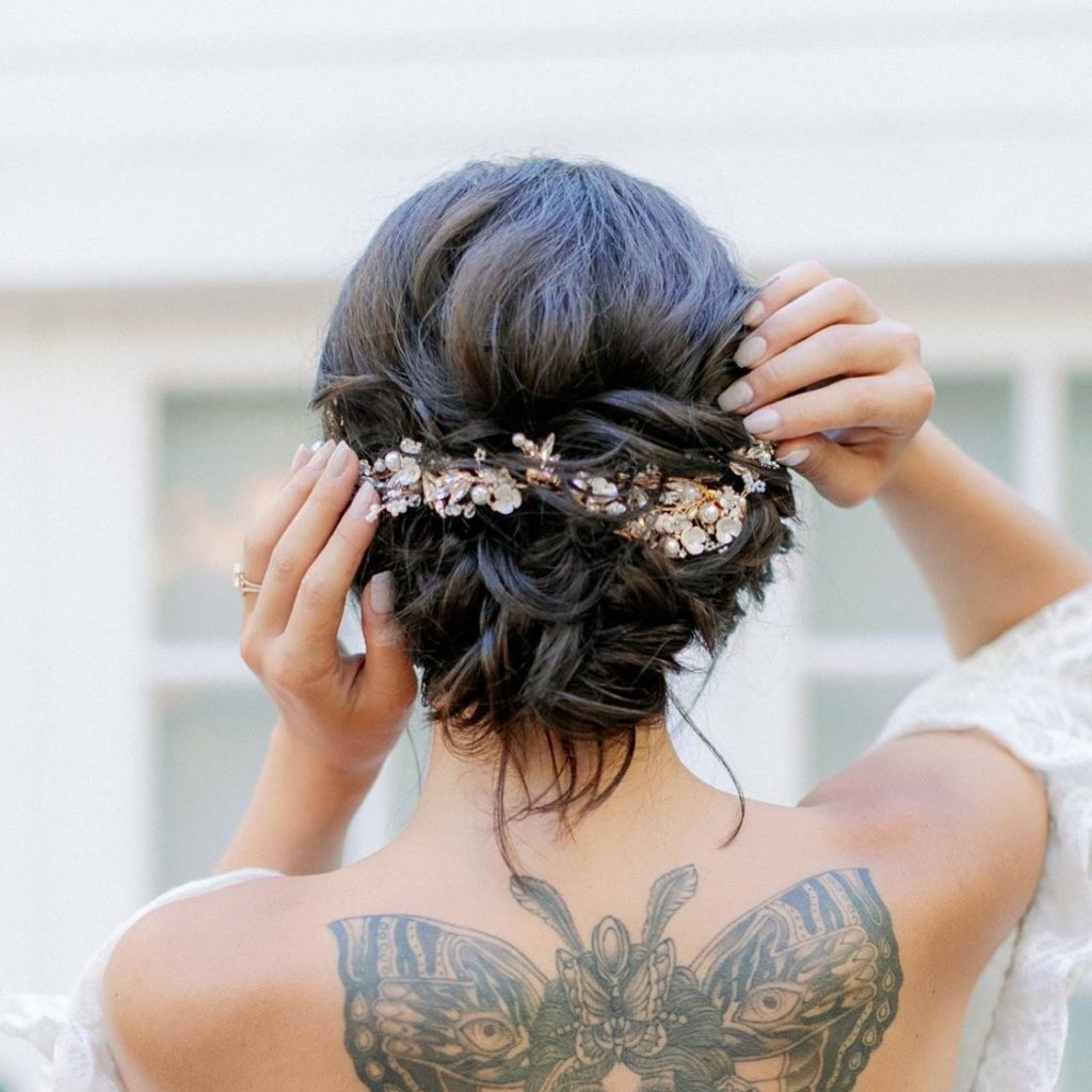 Asian Bridal Updo Hairstyle