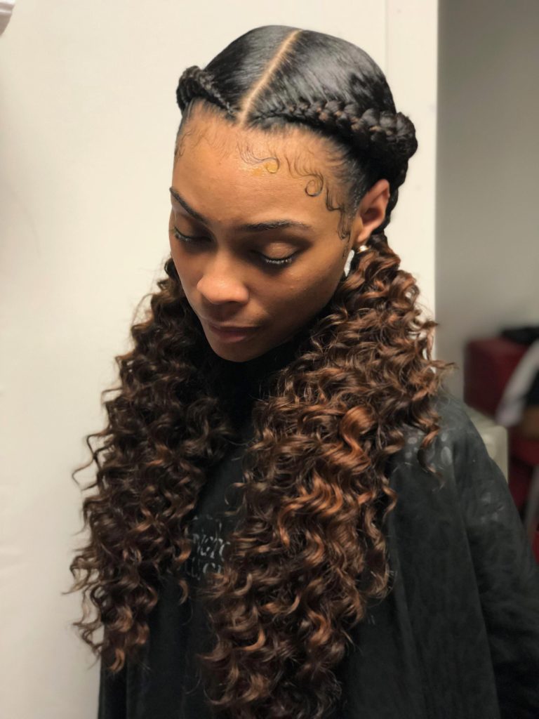 Goddess Two Feed in Braids