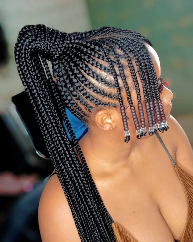 African Braids With Bangs