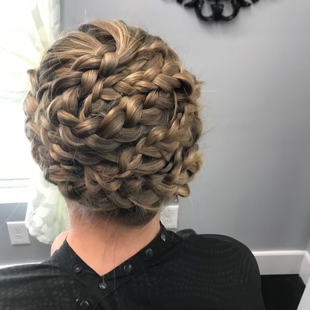Braided Updo Natural Hairstyle
