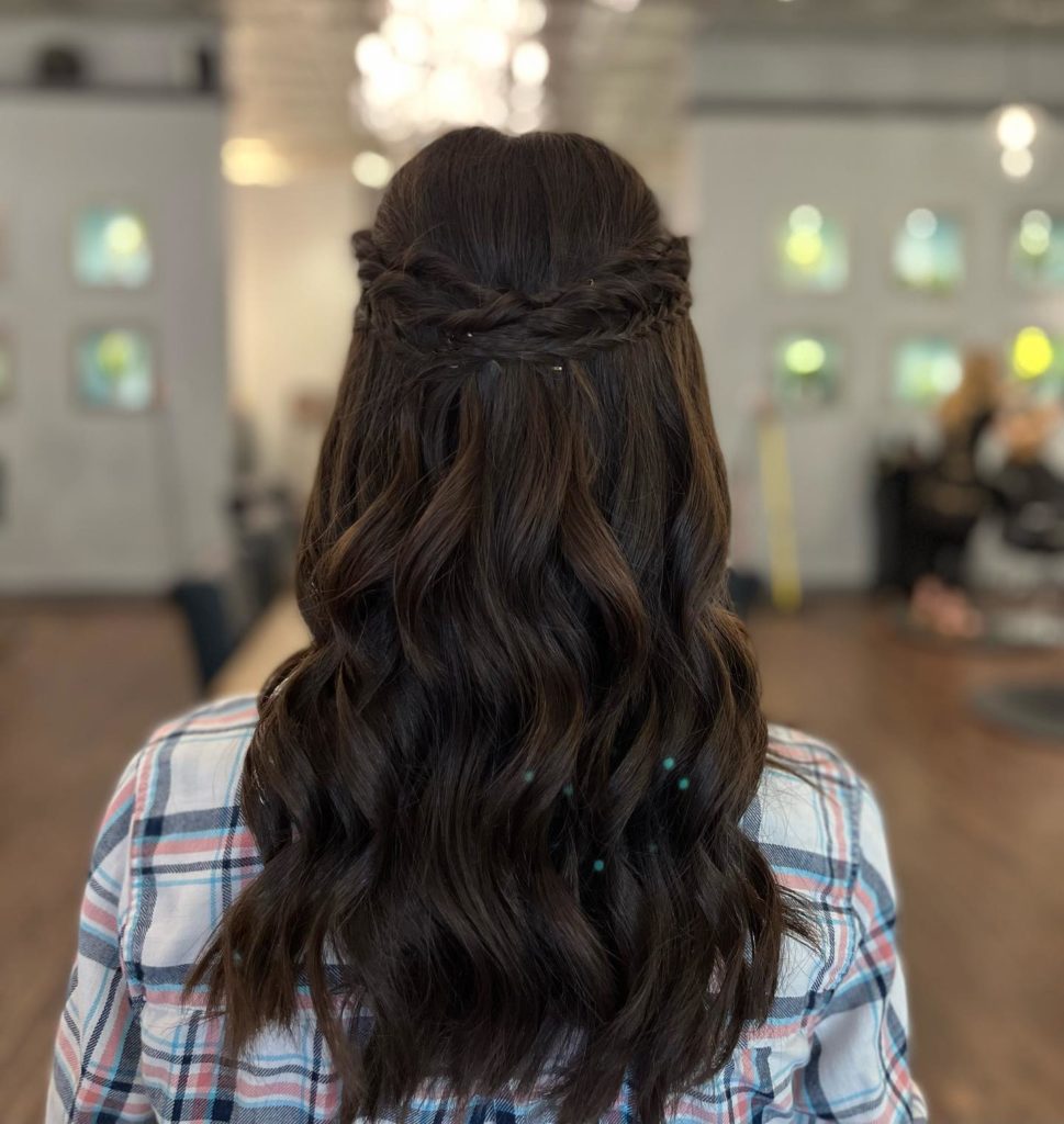 Braids and Curls Hairstyle for Prom