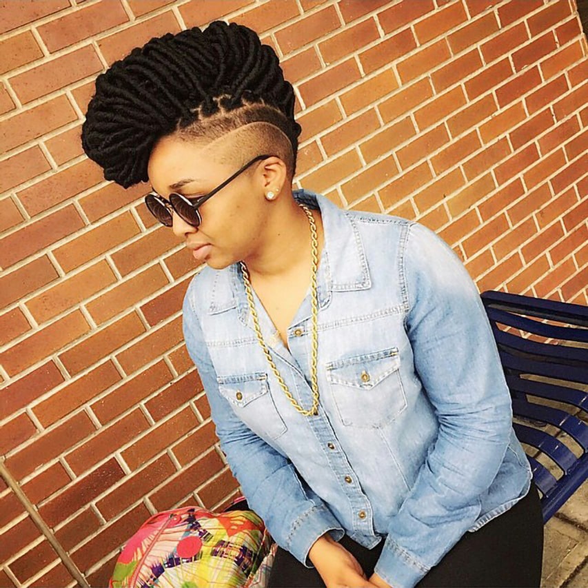 Crochet Faux Locs With Tapered Sides