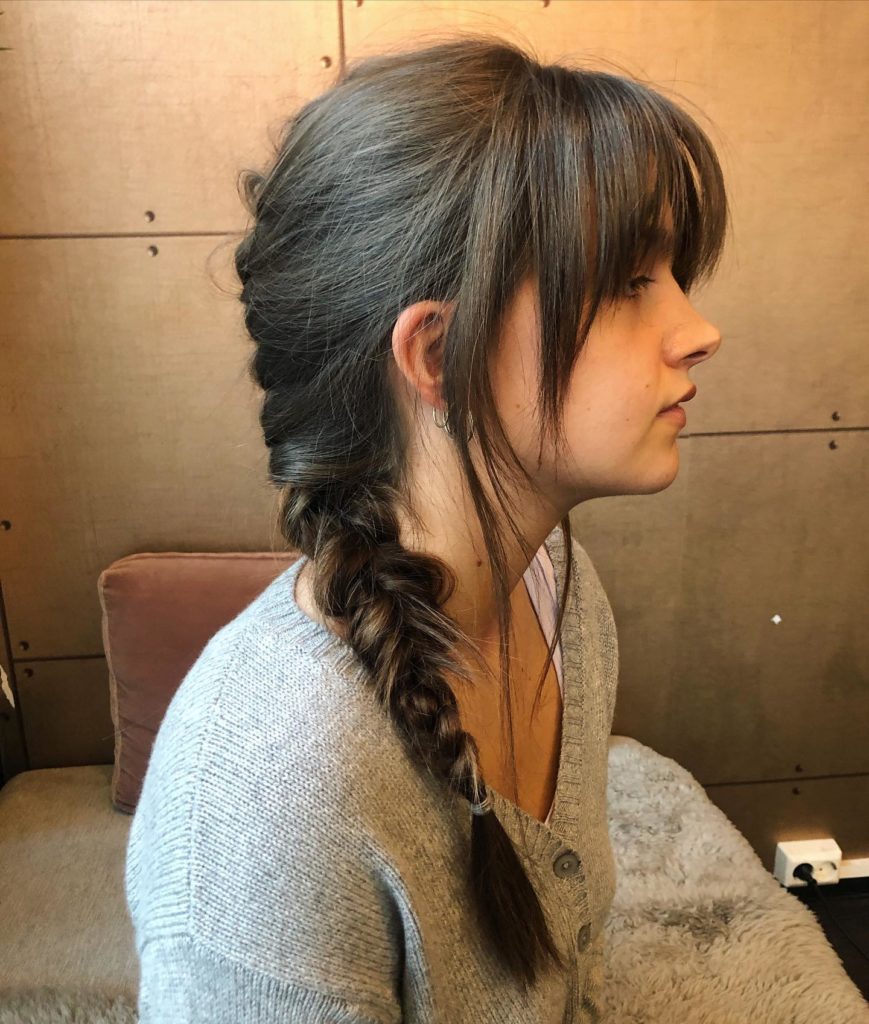 French Braids With Bangs