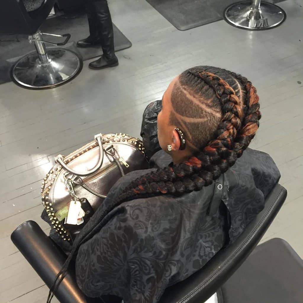 Goddess Braids With Shaved Sides