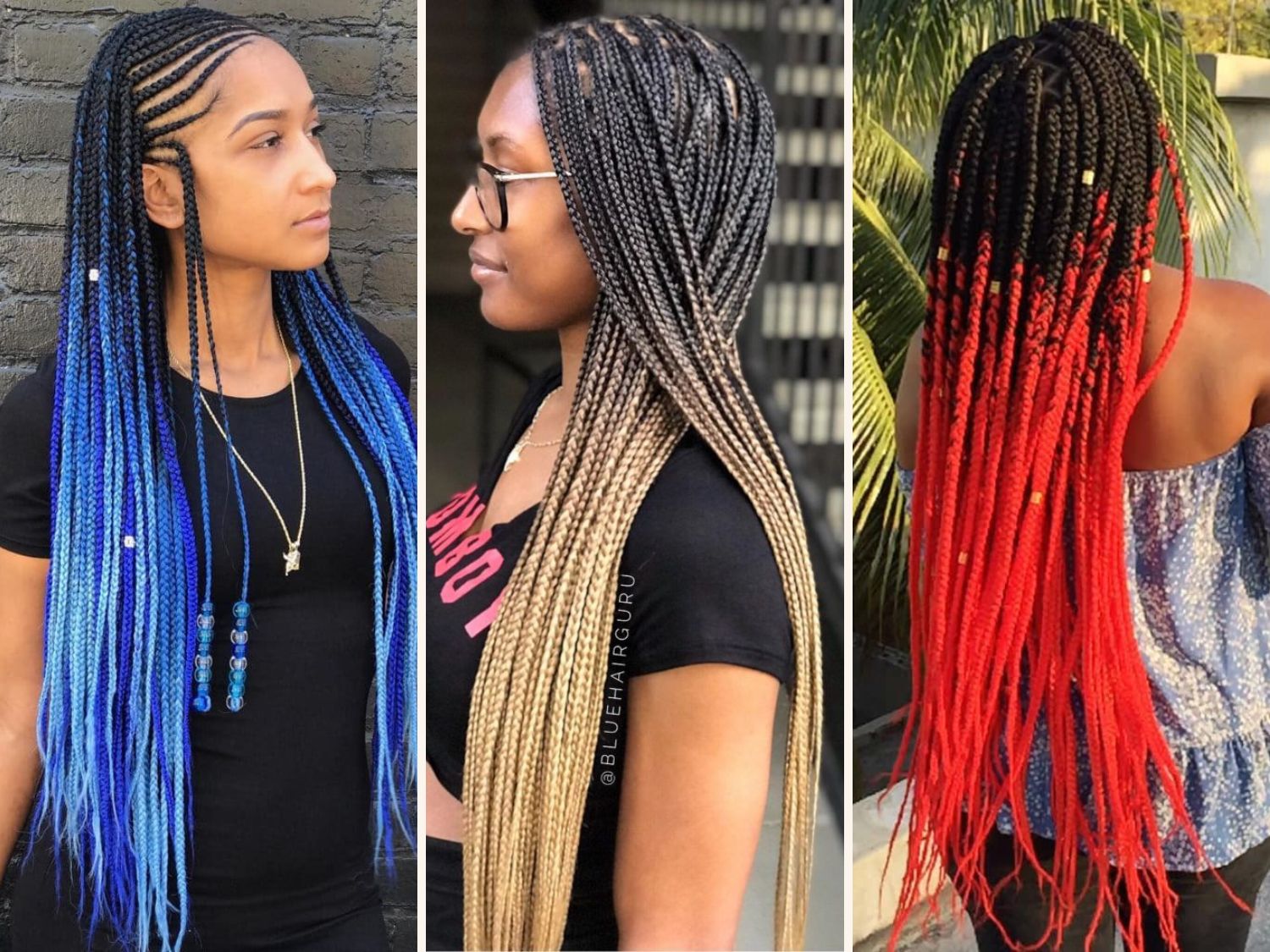 Ombre Braids Hairstyles
