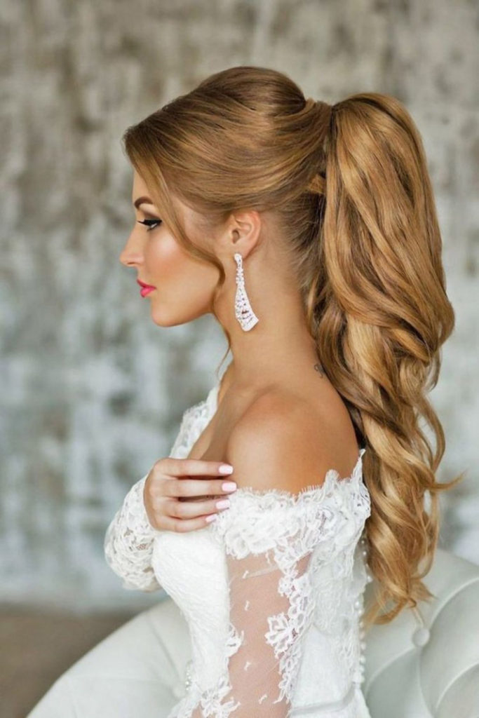 Ponytail Hairstyle for Weddings