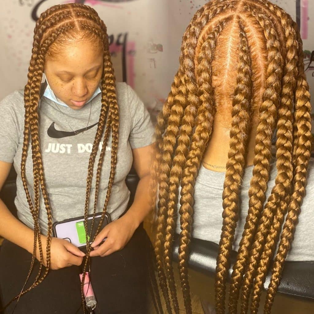 Pop Smoke Braids Front and Back