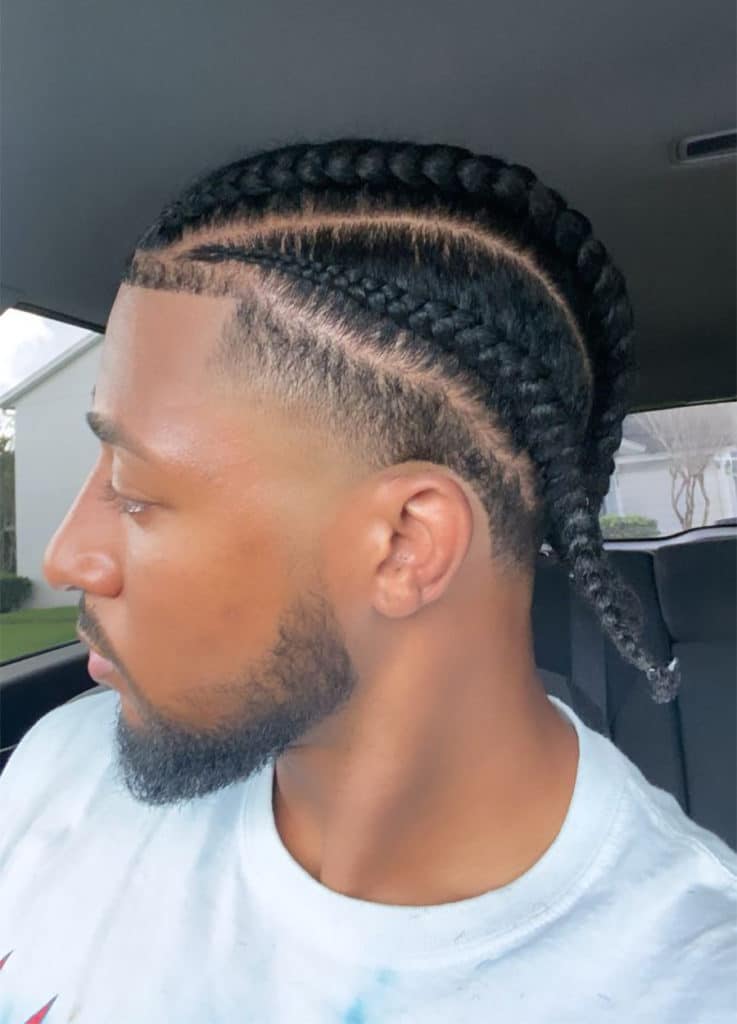 Taper Fade With Braids