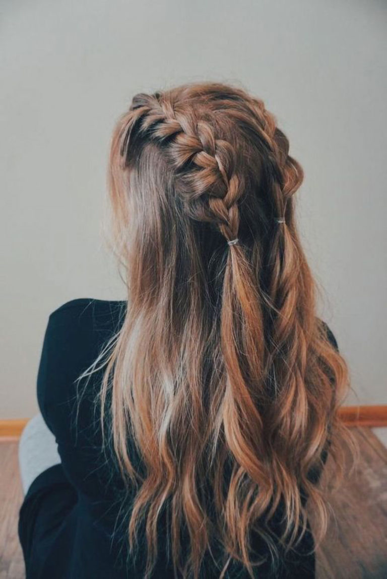 20 Half Up Half Down Braids Hairstyles Braid Hairstyles