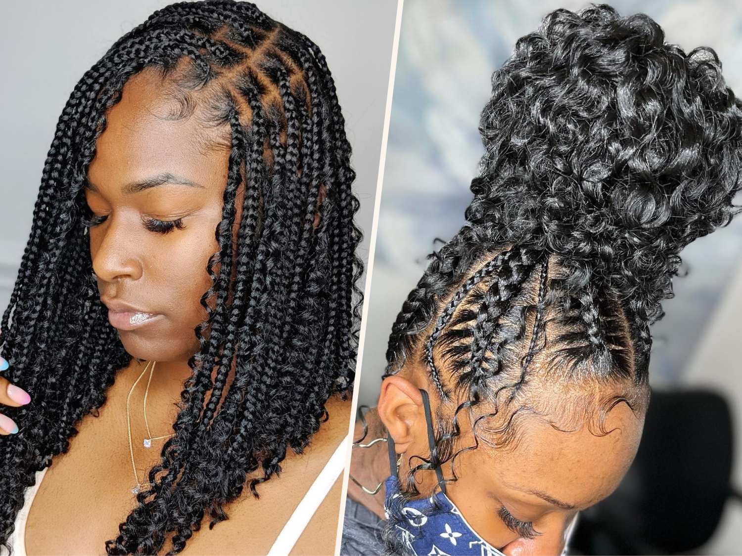 Boho Box Braids Hairstyles