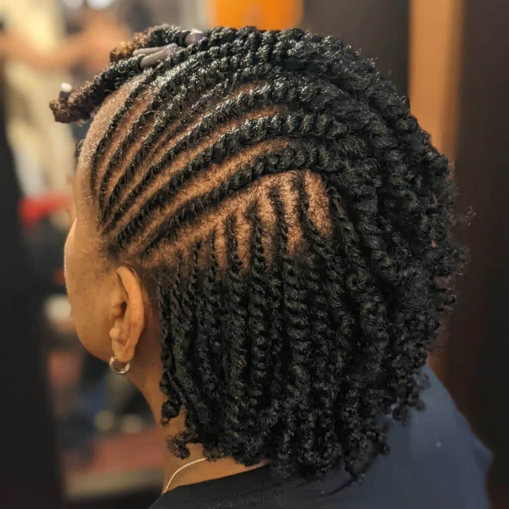 Flat Twist Natural Hairstyle