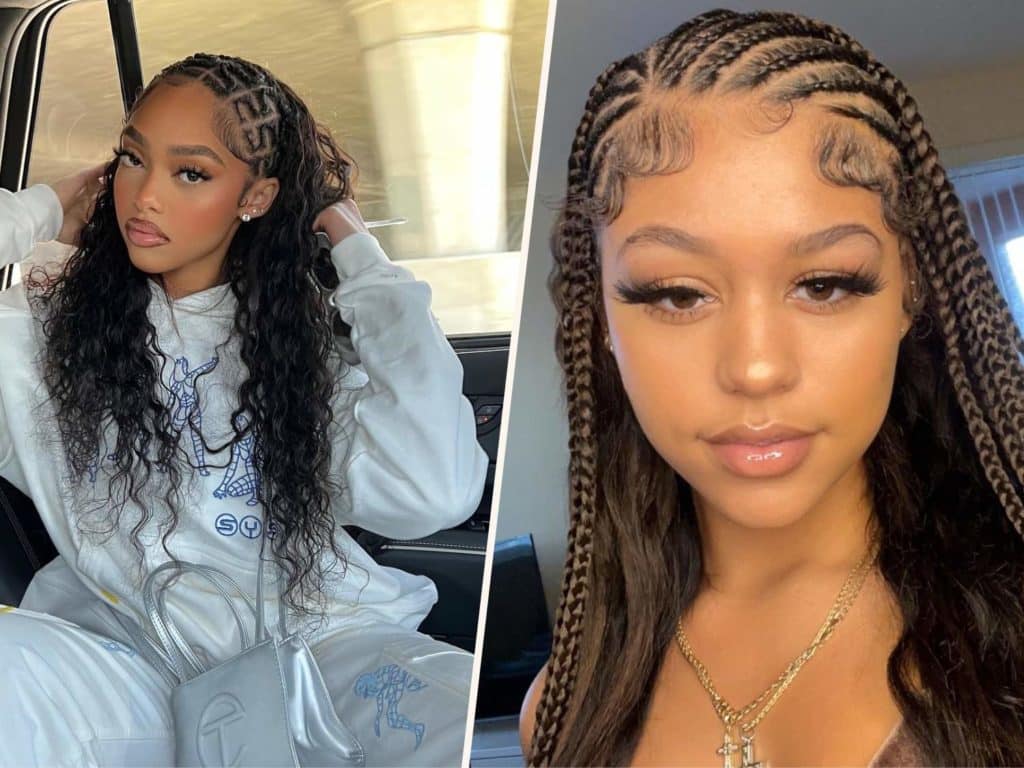 Stylish Elegance: Two Braids With Sew In