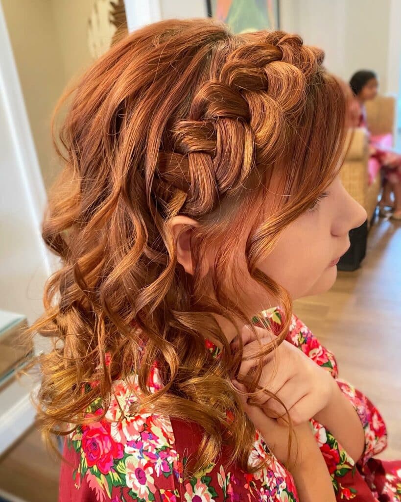 Braided Style for Junior Bridesmaids