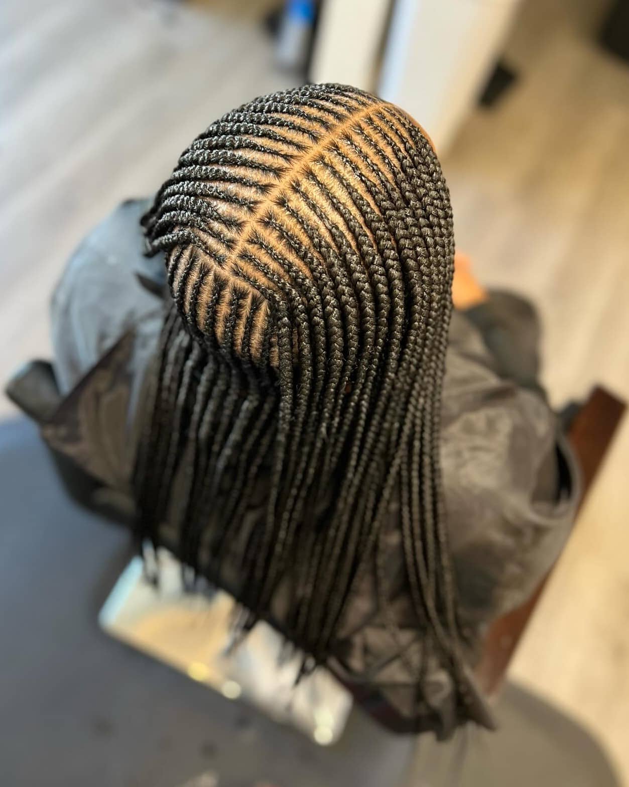 2 Layer Feed In Braids Middle Part 30 Middle Part Braided Hairstyles - Braid Hairstyles