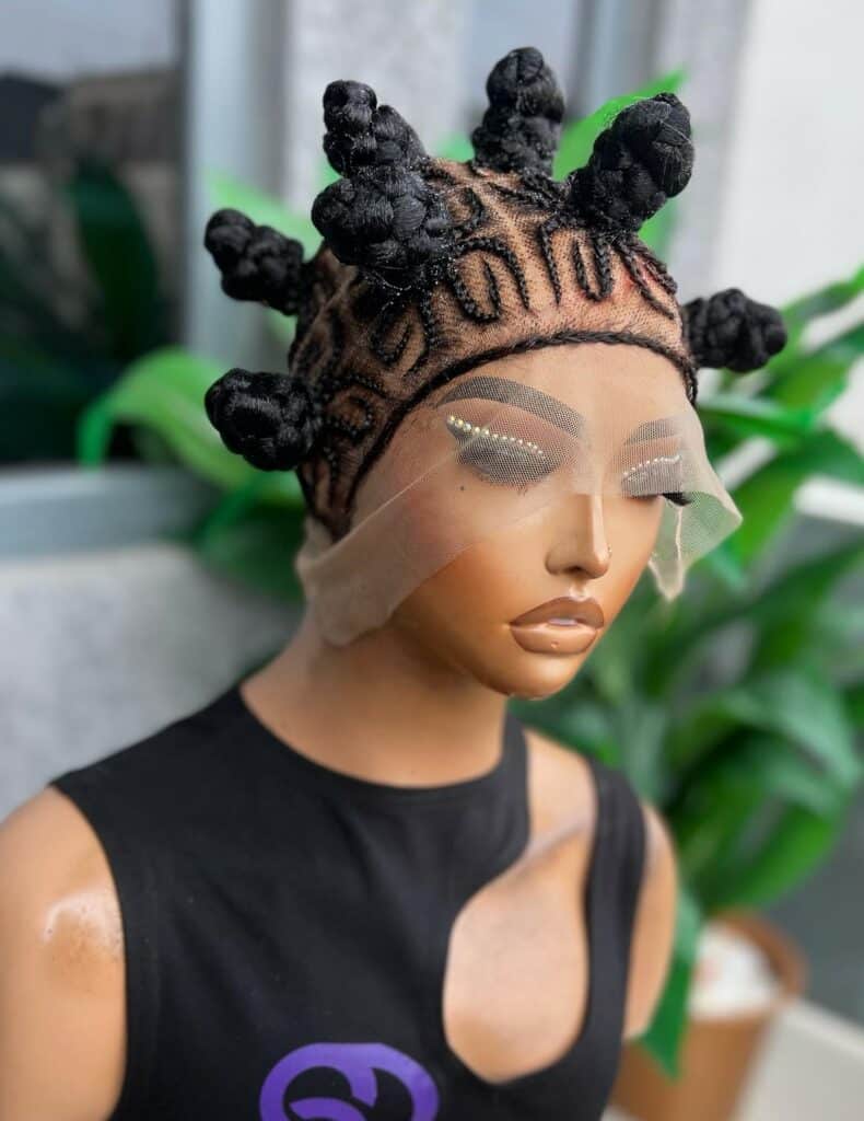 Image of Bantu Knot Wig in the style of Bantu Knots