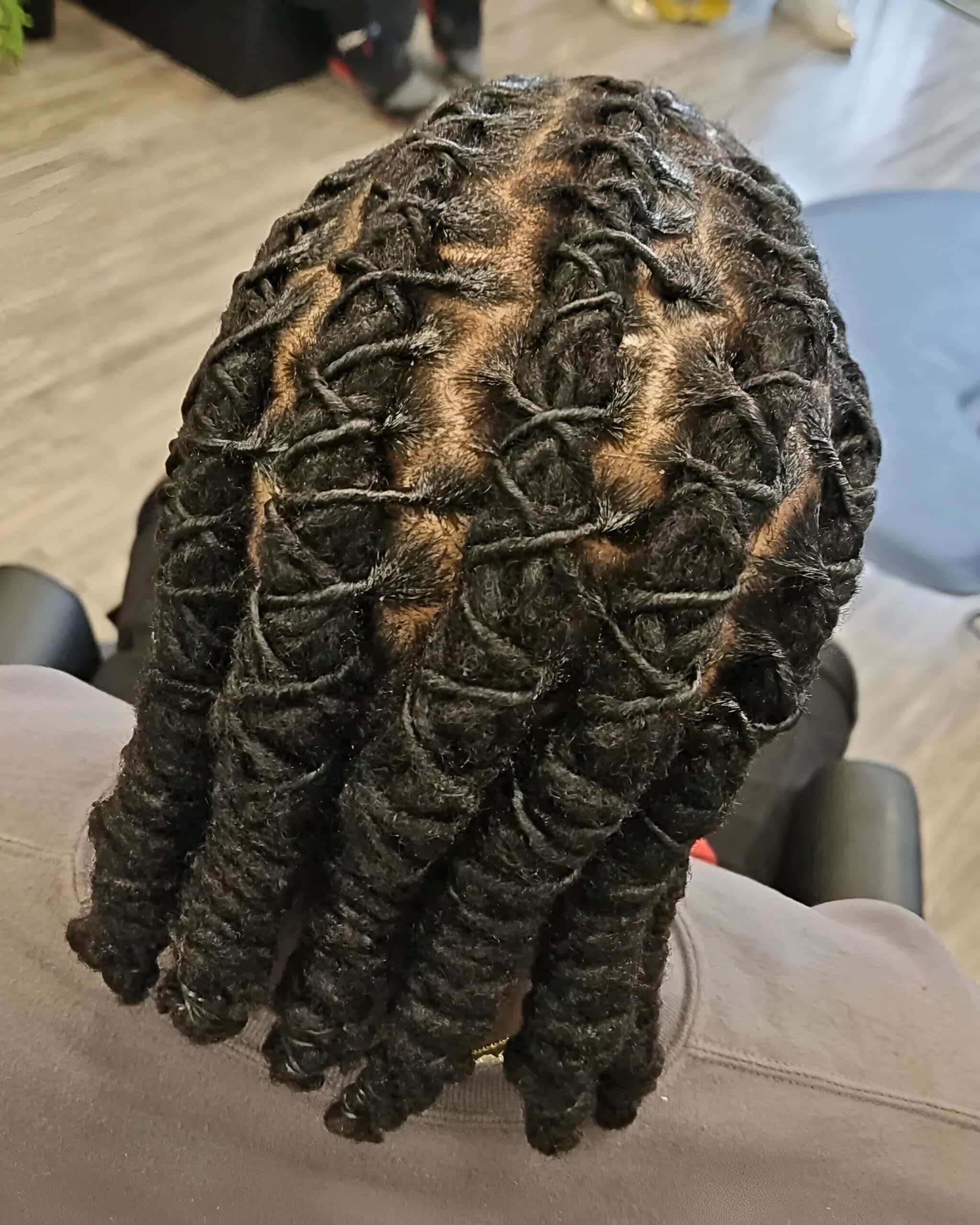 Image of Barrel Twists To The Back inspired by Barrel Twist Hairstyles