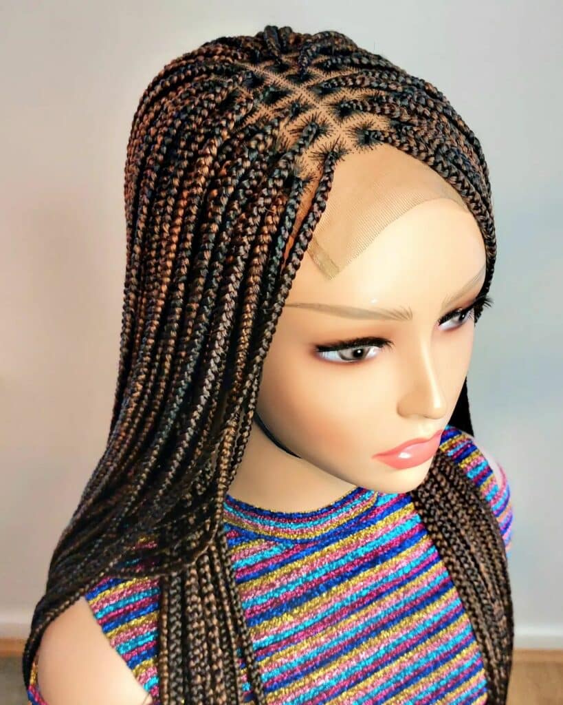 Image of Box Braids Wig in the style of box braids