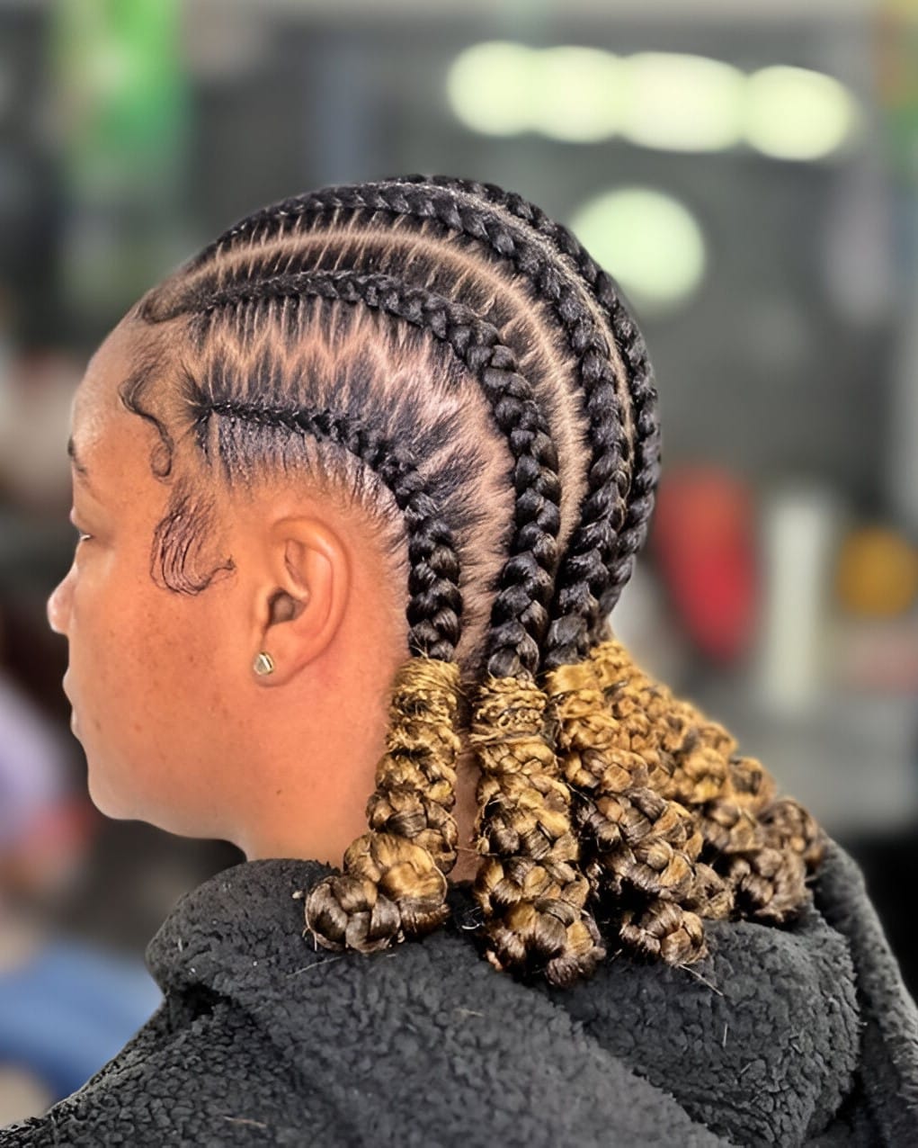 Image of Braids With Barrel Twisted Ends inspired by Barrel Twist Hairstyles