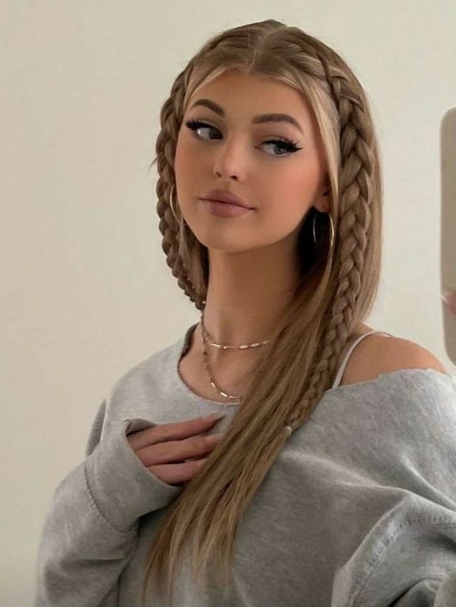 Image of Chunky Baby Braids in the style of baby braids