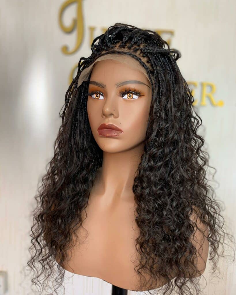 Image of Curly Braid Wig in the style of Braids With Curls