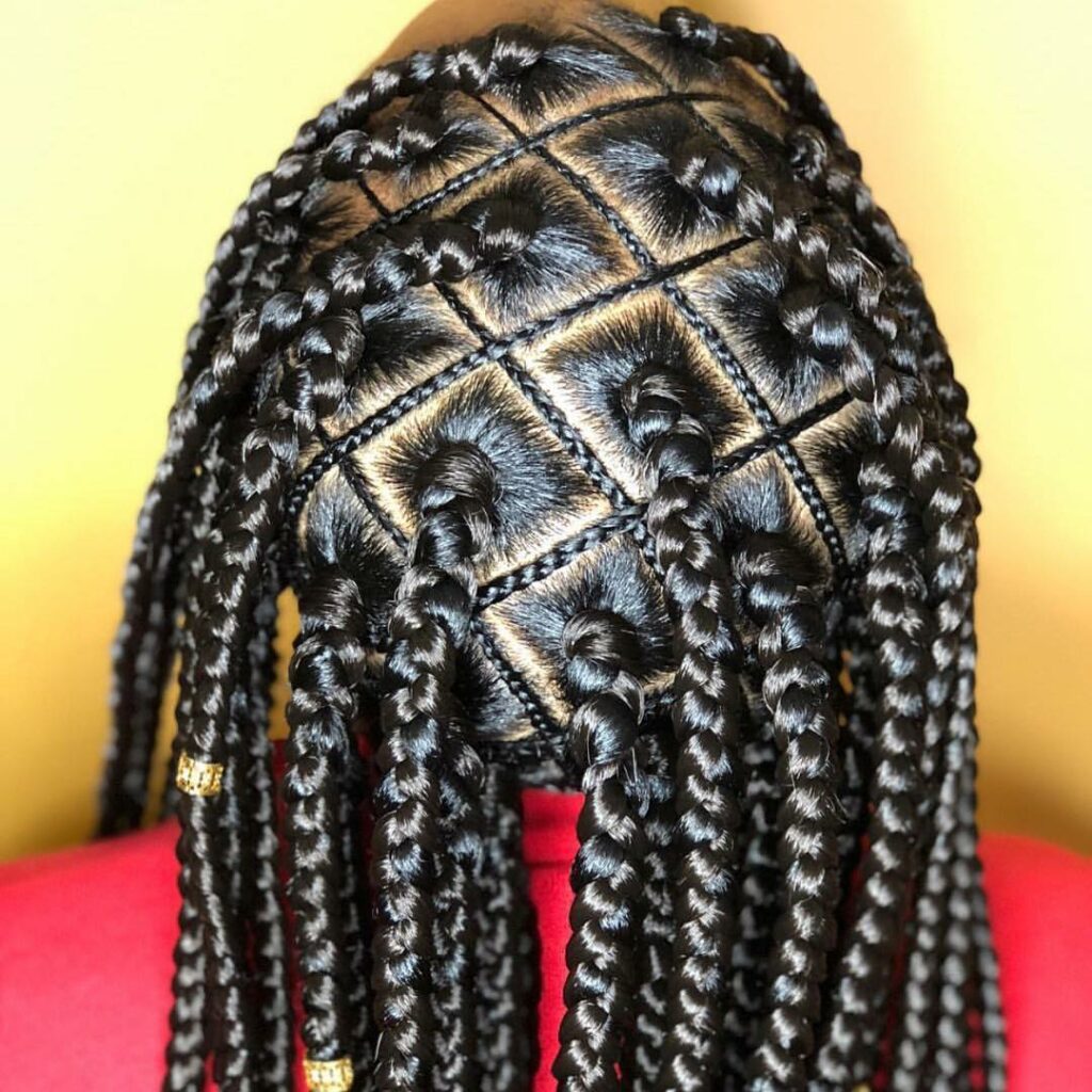 Image of Designer Box Braids in the style of box braids