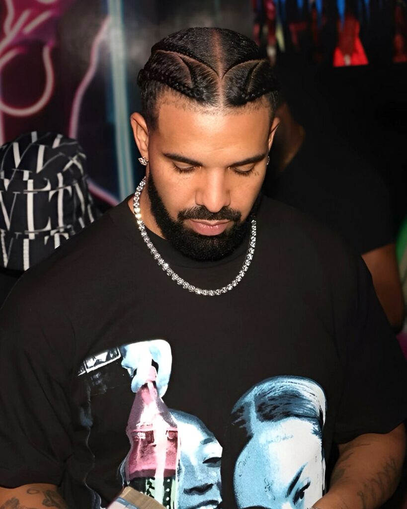 Image of Drake 4 Braids inspired by 4 Braid Hairstyles