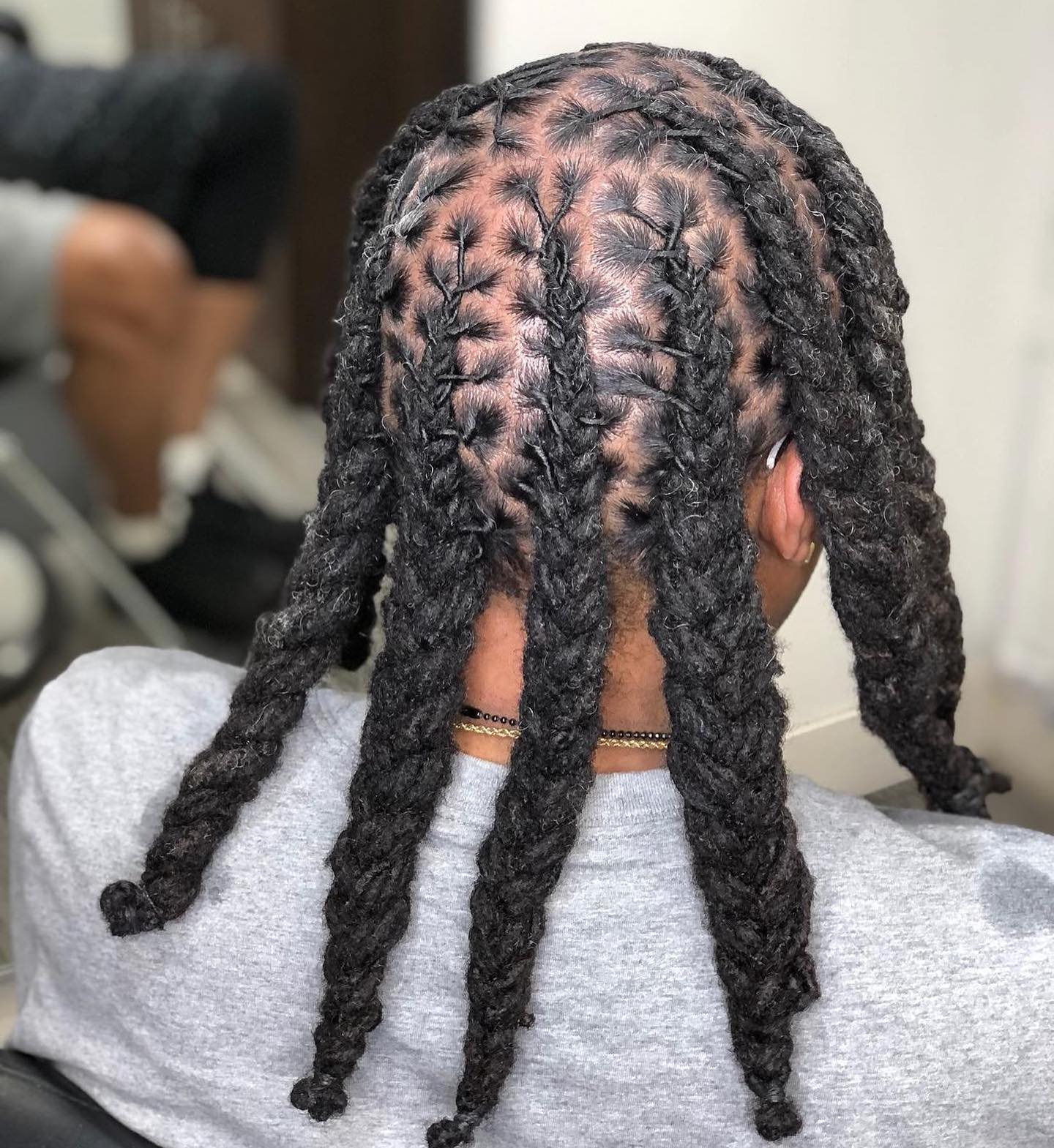 Image of Dreadlock French Braids inspired by Dreadlocks Hairstyles for Men