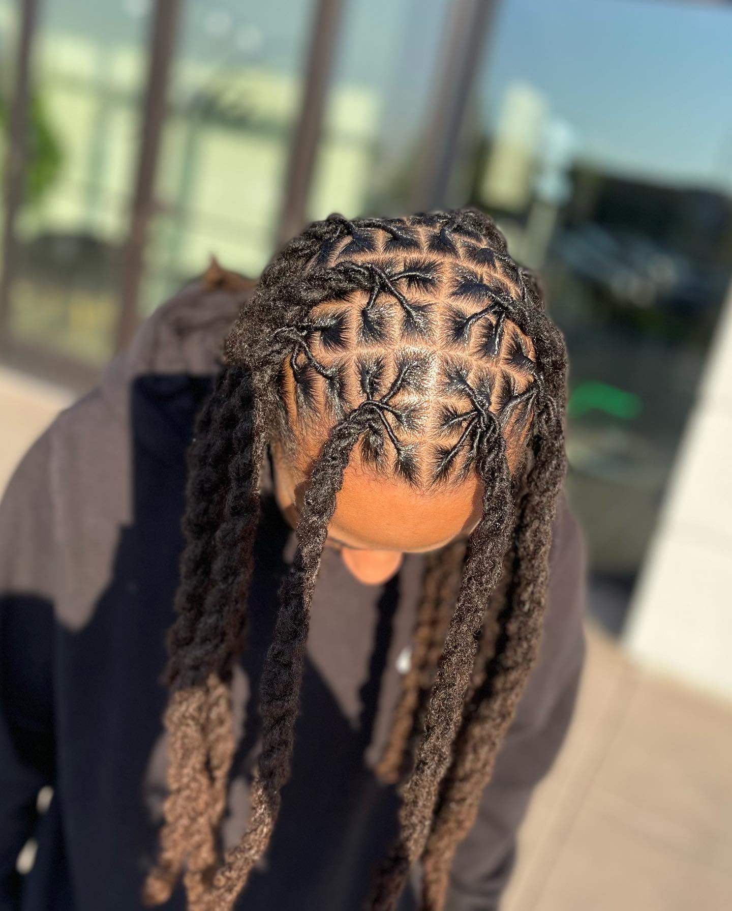 Image of Dreadlocks With Middle Part inspired by Dreadlocks Hairstyles for Men