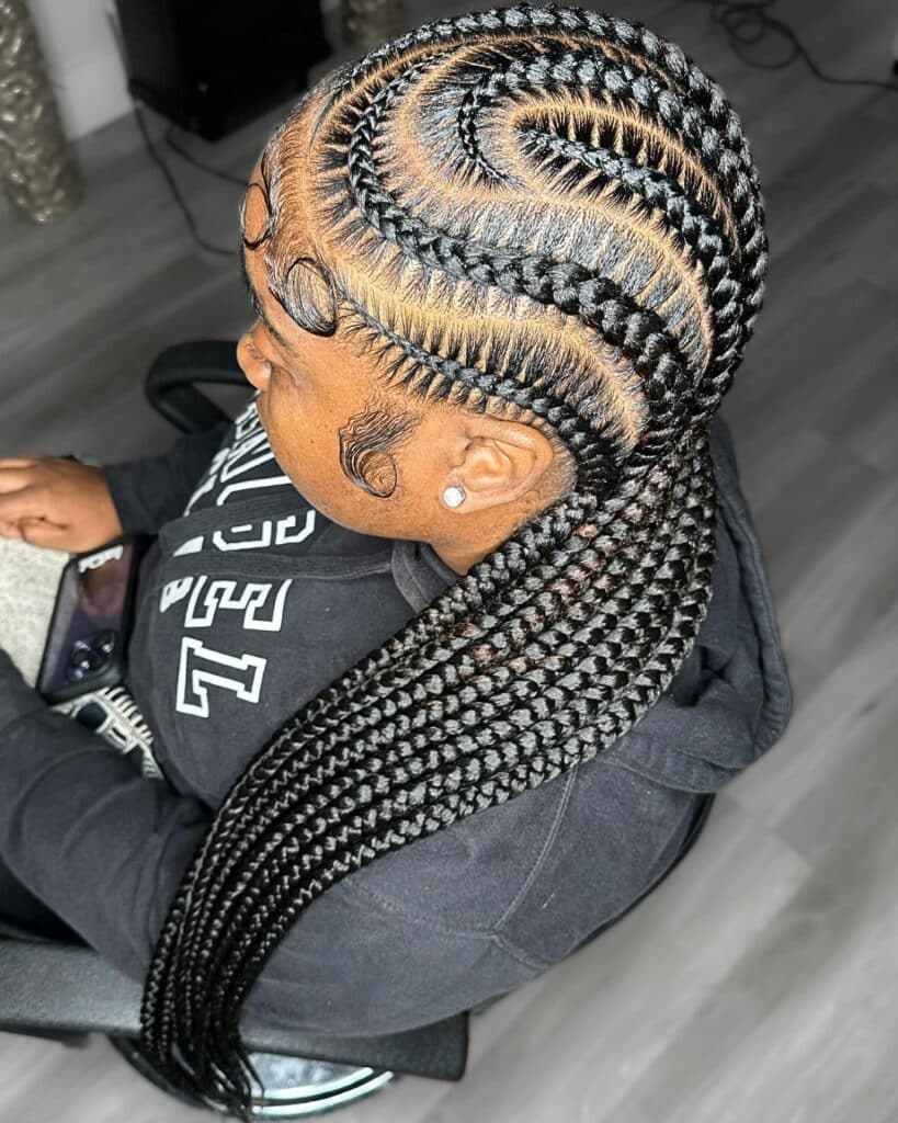 Image of Freestyle Stitch Braids in Freestyle Braid Style