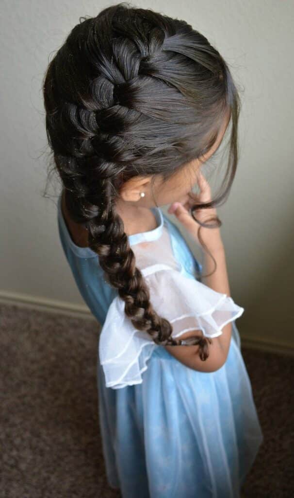Image of French Braid For Kids in the style of Kids Braids Hairstyles