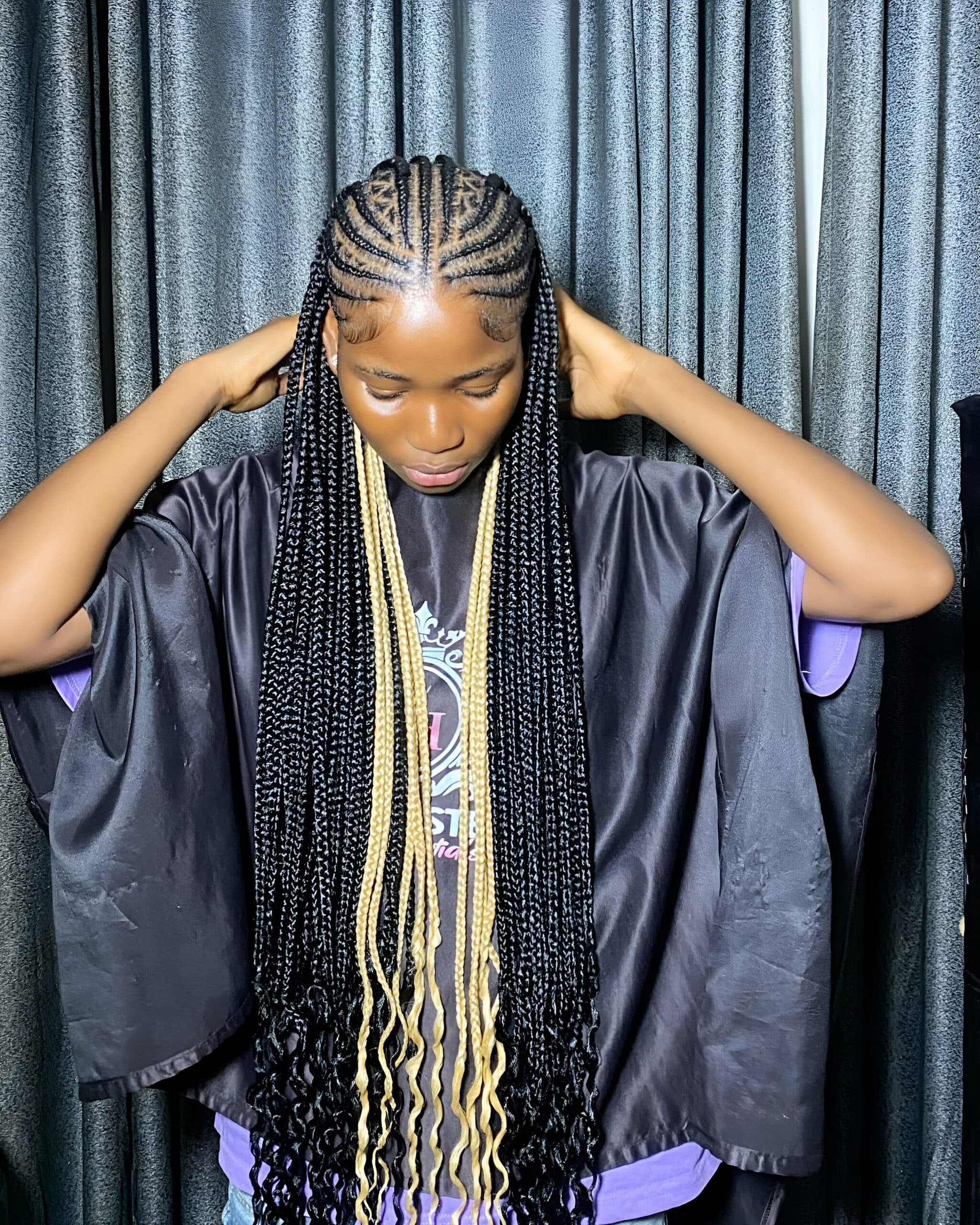 Image of Fulani Peekaboo Braids inspired by Peekaboo Braids Hairstyles