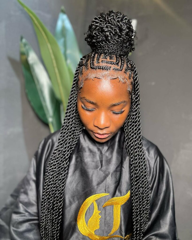 Image of Fulani Twists inspired by Fulani Braids Hairstyles