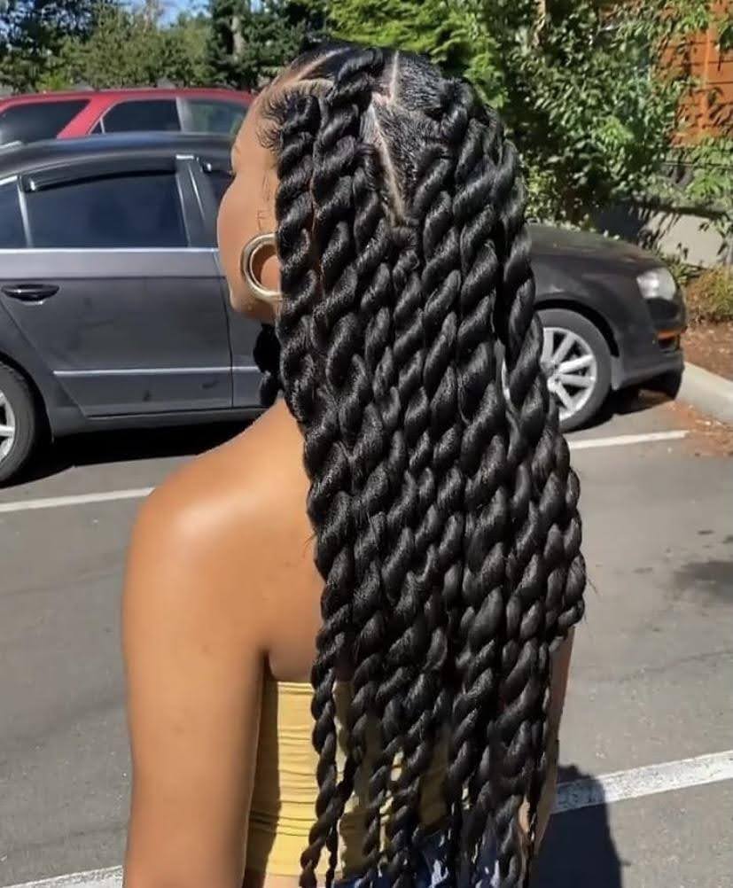 Image of Jumbo Senegalese Twists in the style of Senegalese Twists