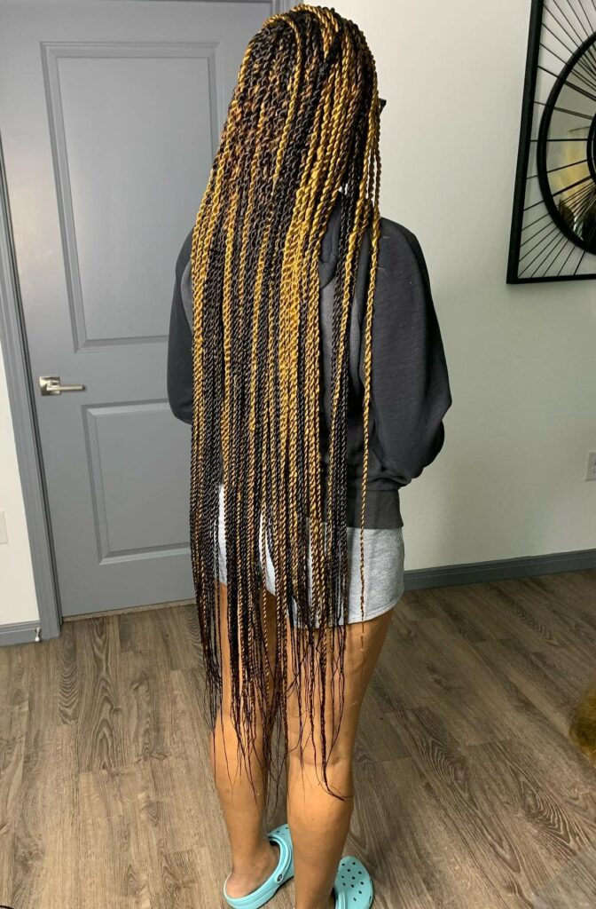 Image of Long Senegalese Twists in the style of Senegalese Twists