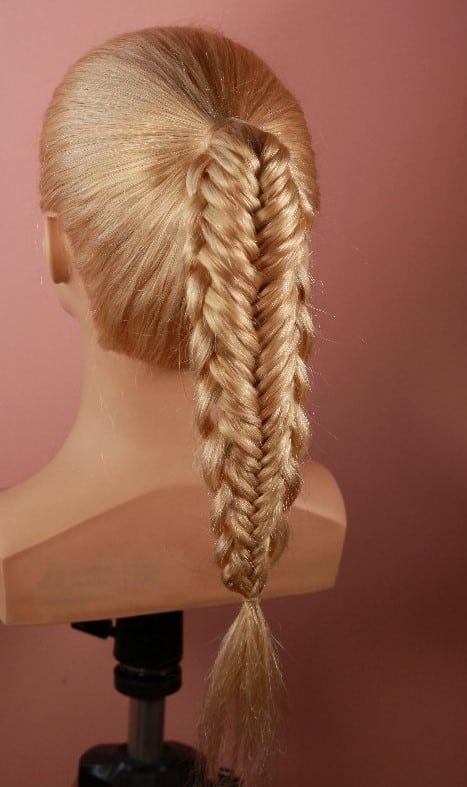 Image of Loop Fishtail Braid in the style of loop braids
