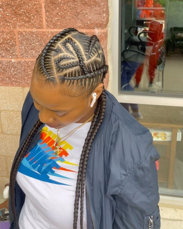 Image of Medium Braids to the Back in the style of Medium Braids