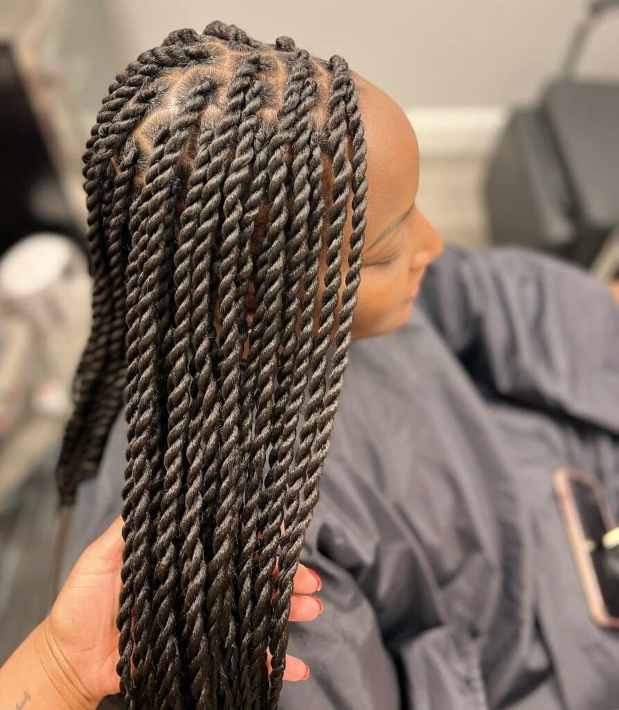 Image of Medium Senegalese Twists in the style of Senegalese Twists