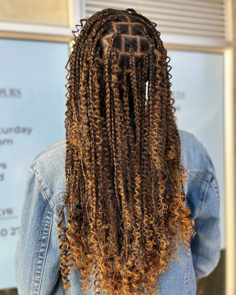 Image of Messy Bohemian Braids in the style of Messy Braids Hairstyles